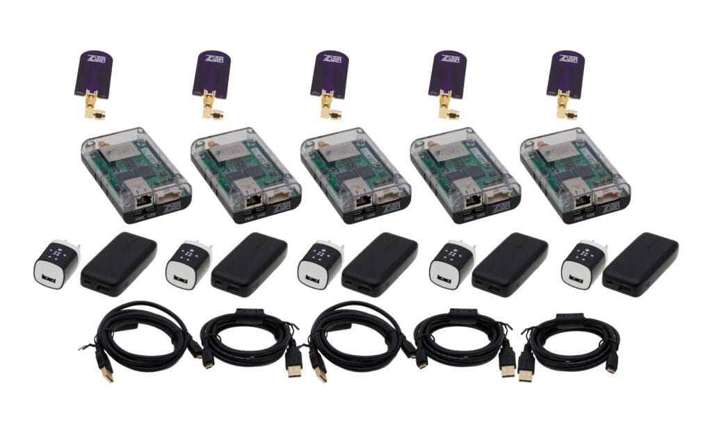 TDSR PulsON Ranging and Localization Kit components